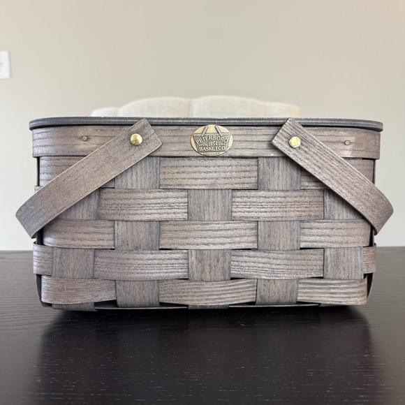 Peterboro Other - Peterboro Basket Co Gathering Storage Picnic Basket Double Swing Handles